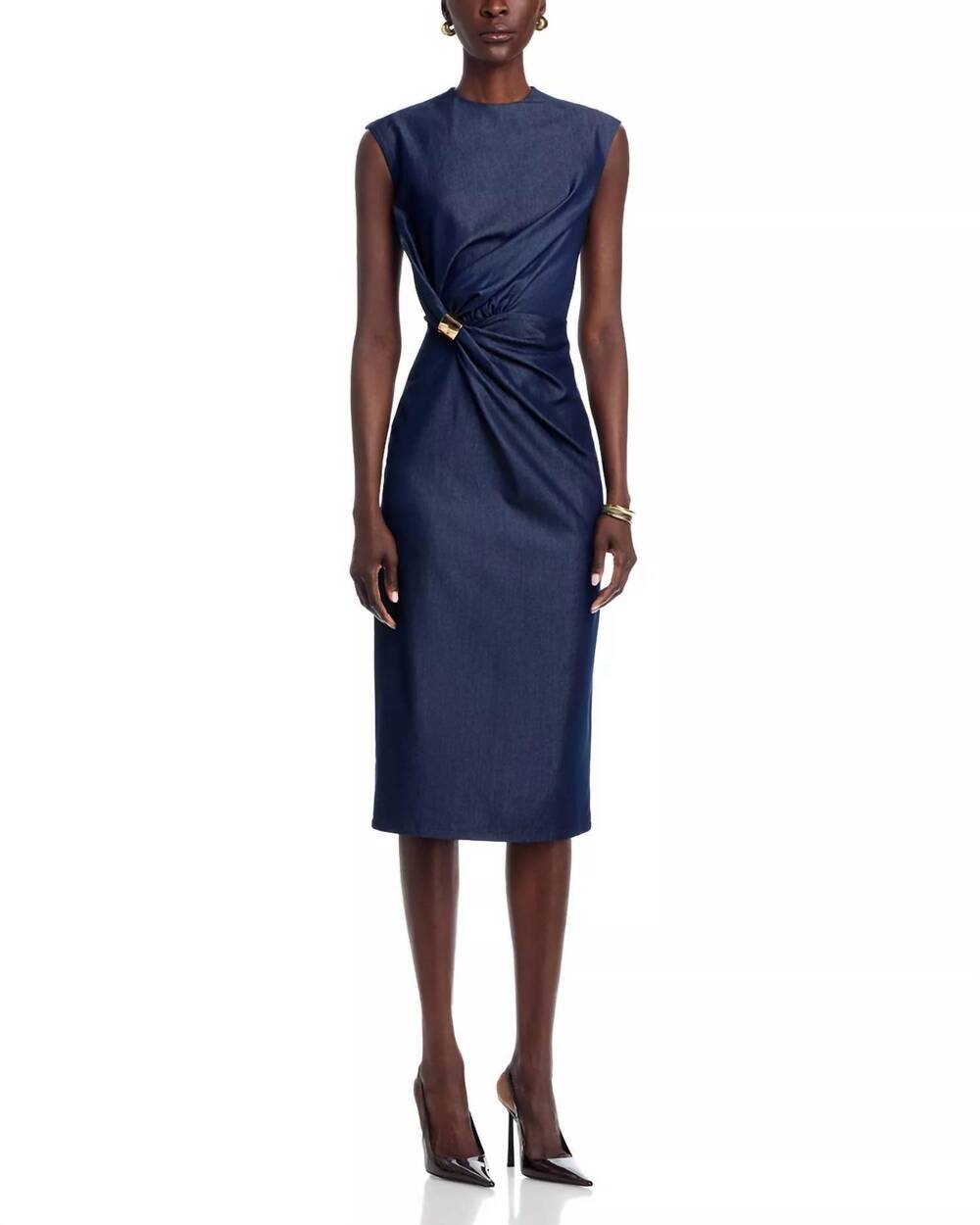 NEW AREA STARS charmi dress in dark blue indigo